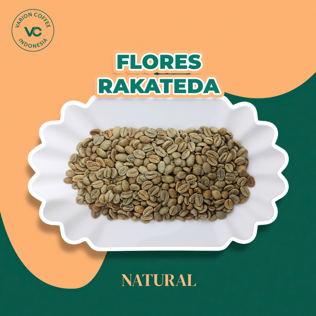 

Green Bean Arabica Specialty Flores Rakateda Natural Varion Coffee - Biji Kopi Mentah 1Kg