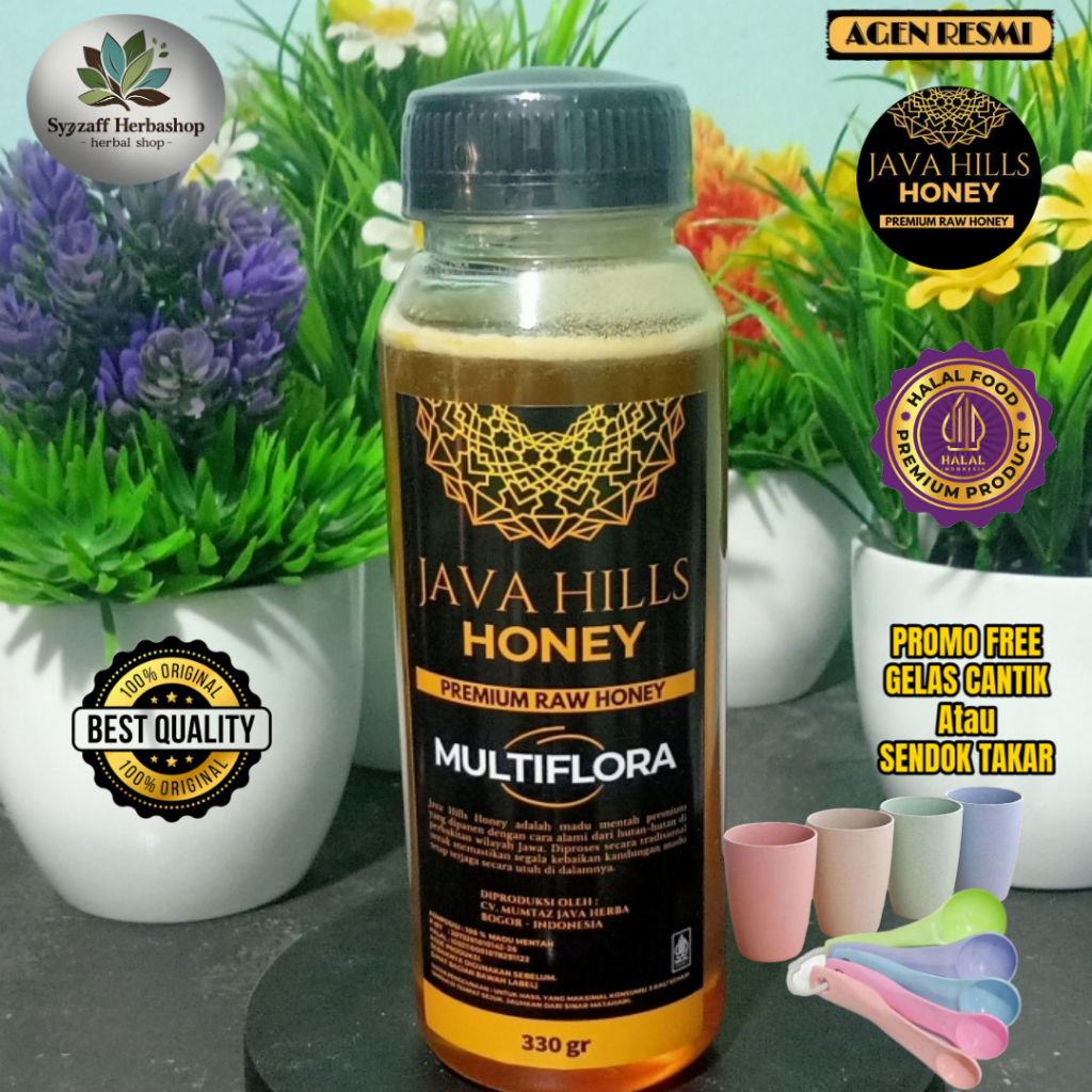 

MADU MURNI ASLI MULTIFLORA 100% PREMIUM JAVA HILLS HONEY 330gram