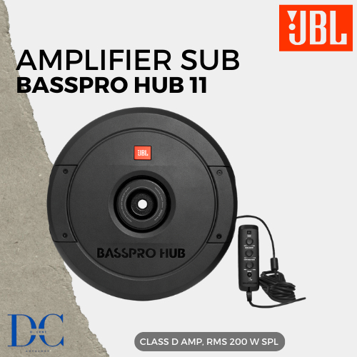 Amplifier Subwoofer Aktif Ban Serep Mobil - Subwoofer Ban Serep JBL Basspro Hub 11 - Subwoofer Aktif