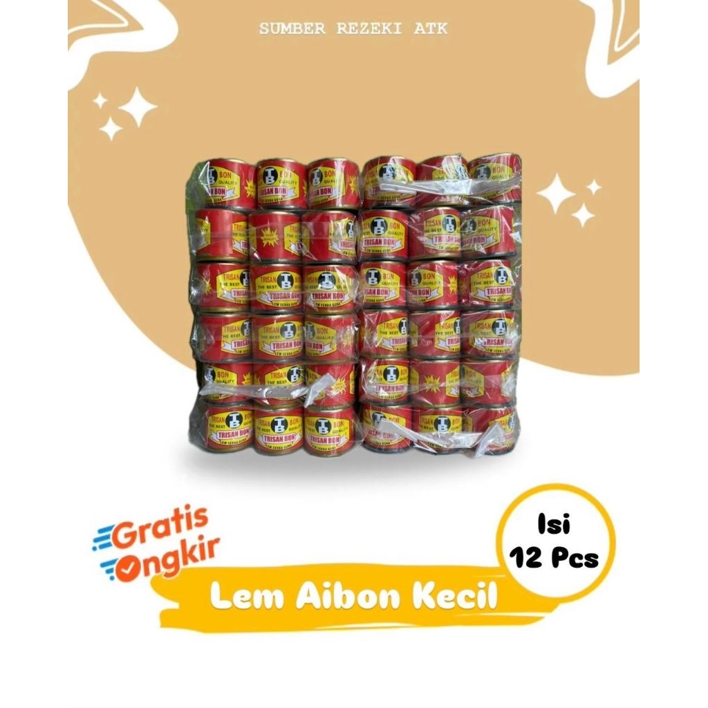

Lem Aibon Kecil 1 Pack (Isi 12 Pcs) - Lem Serbaguna