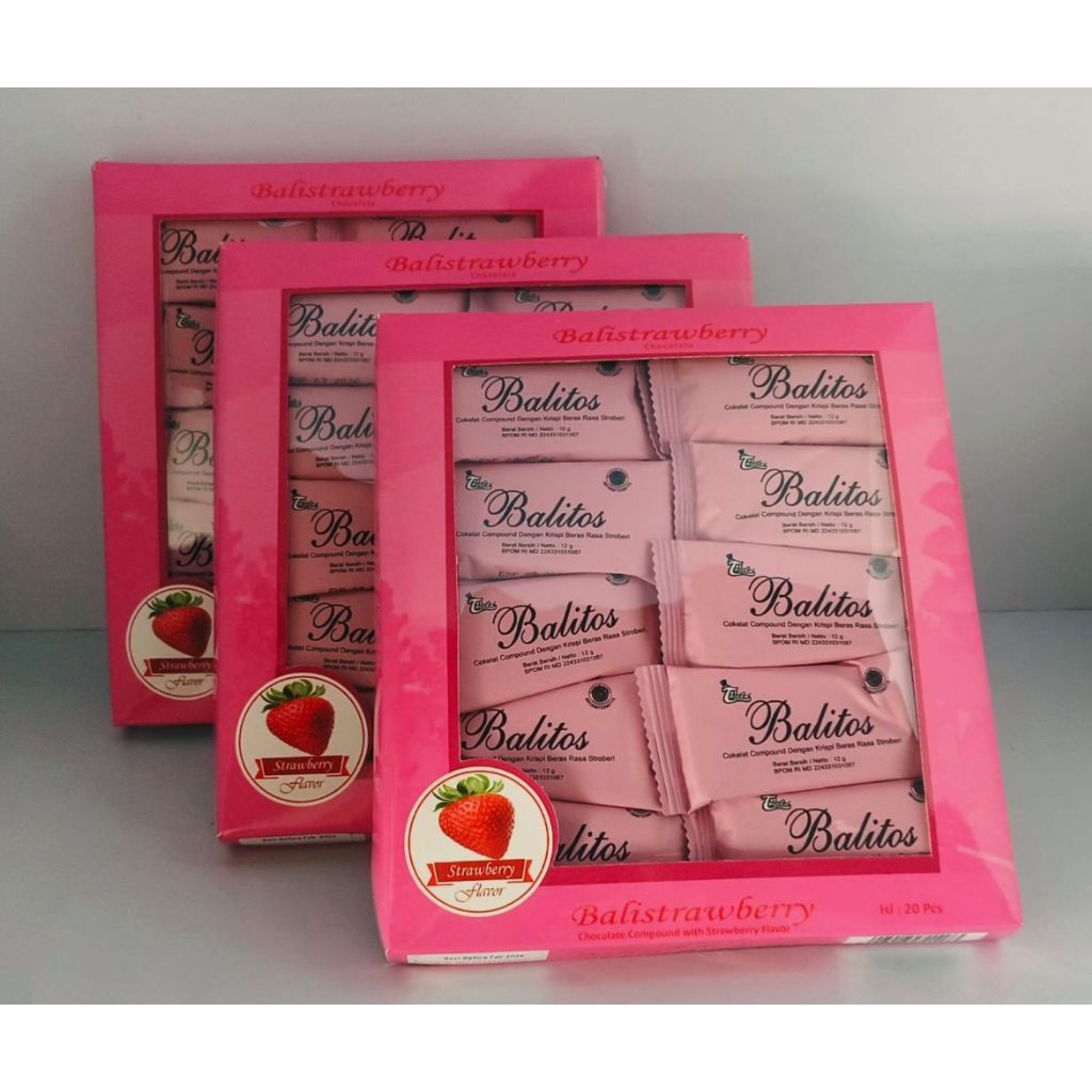 

Coklat Tobelo Balitos Strawberry