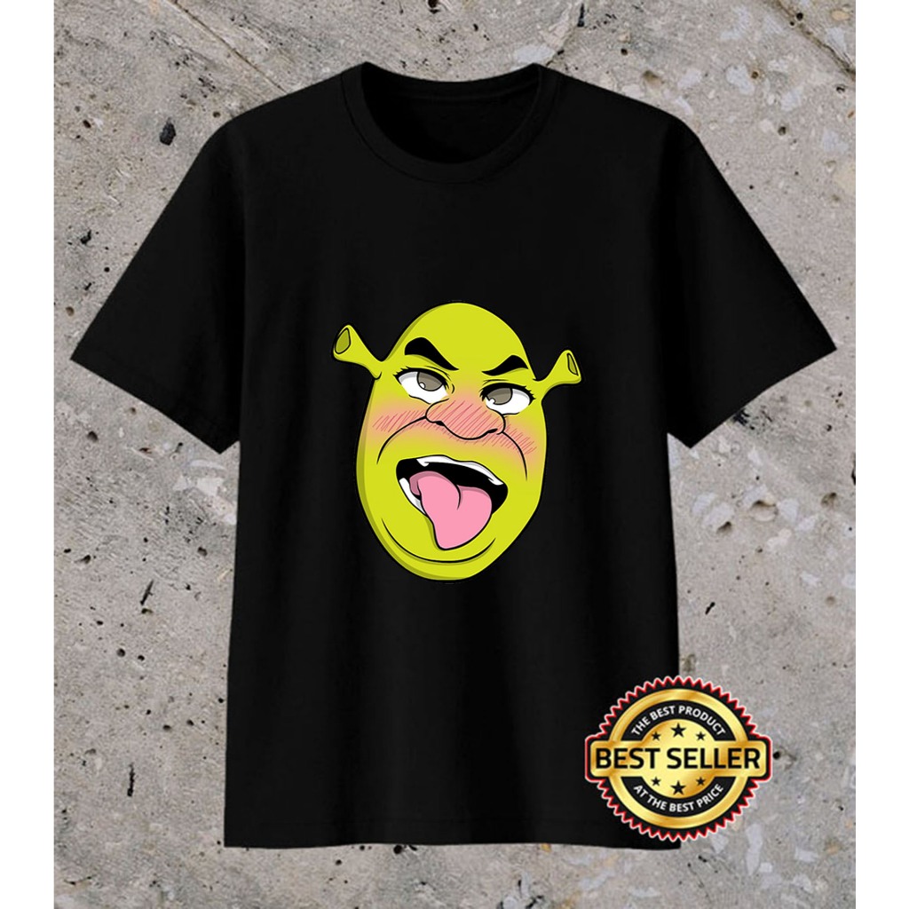 T-Shirt Ahegao shrek Kaos