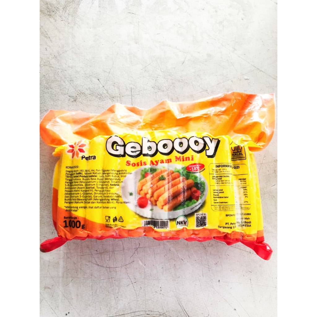 

Geboooy Sosis Ayam Mini 1kg