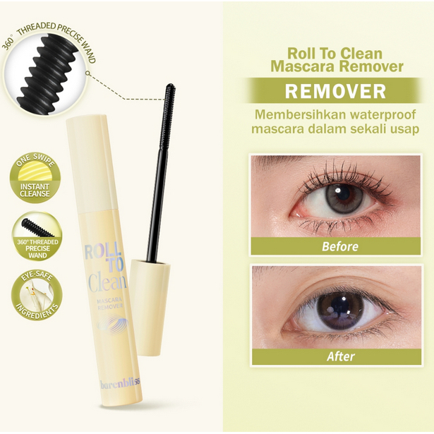 barenbliss roll to clean mascara remover