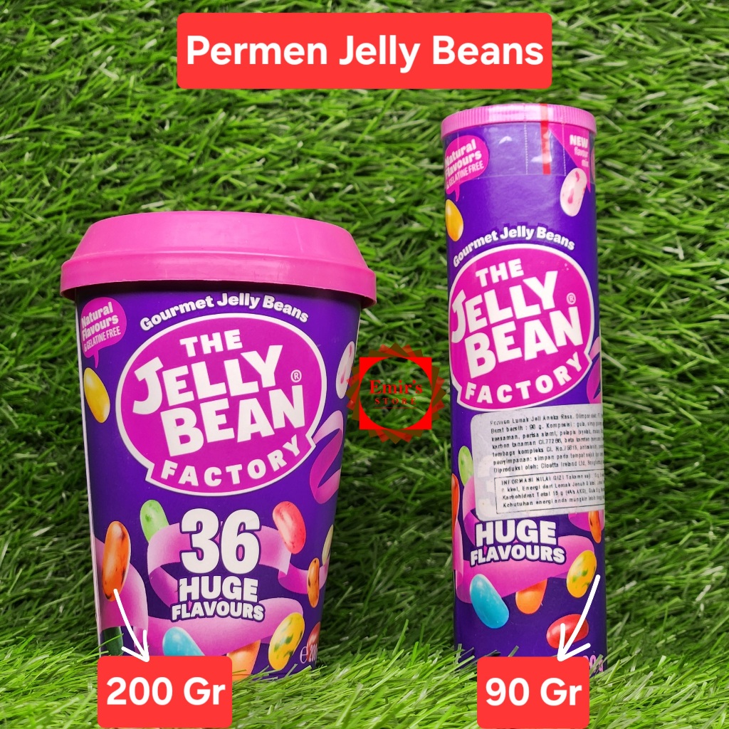 

The Jelly Bean Factory Candy Huge 36 Flavours | Permen Jelly 36 Rasa | 90 Gr | 200 Gr