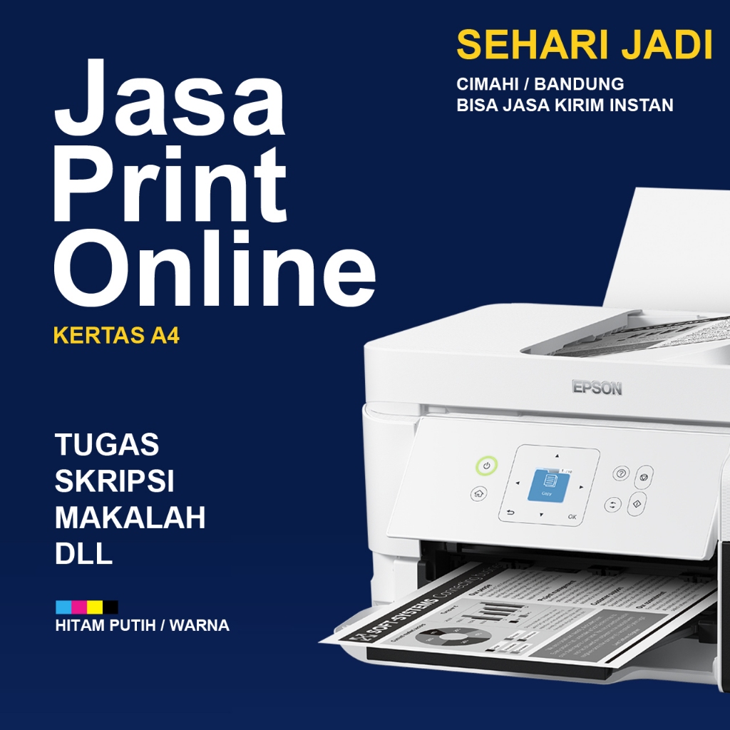 

Jasa Print Online Kertas A4 Cetak Tugas, Makalah, Skripsi, Proposal, Dokumen dll | Cimahi Bandung