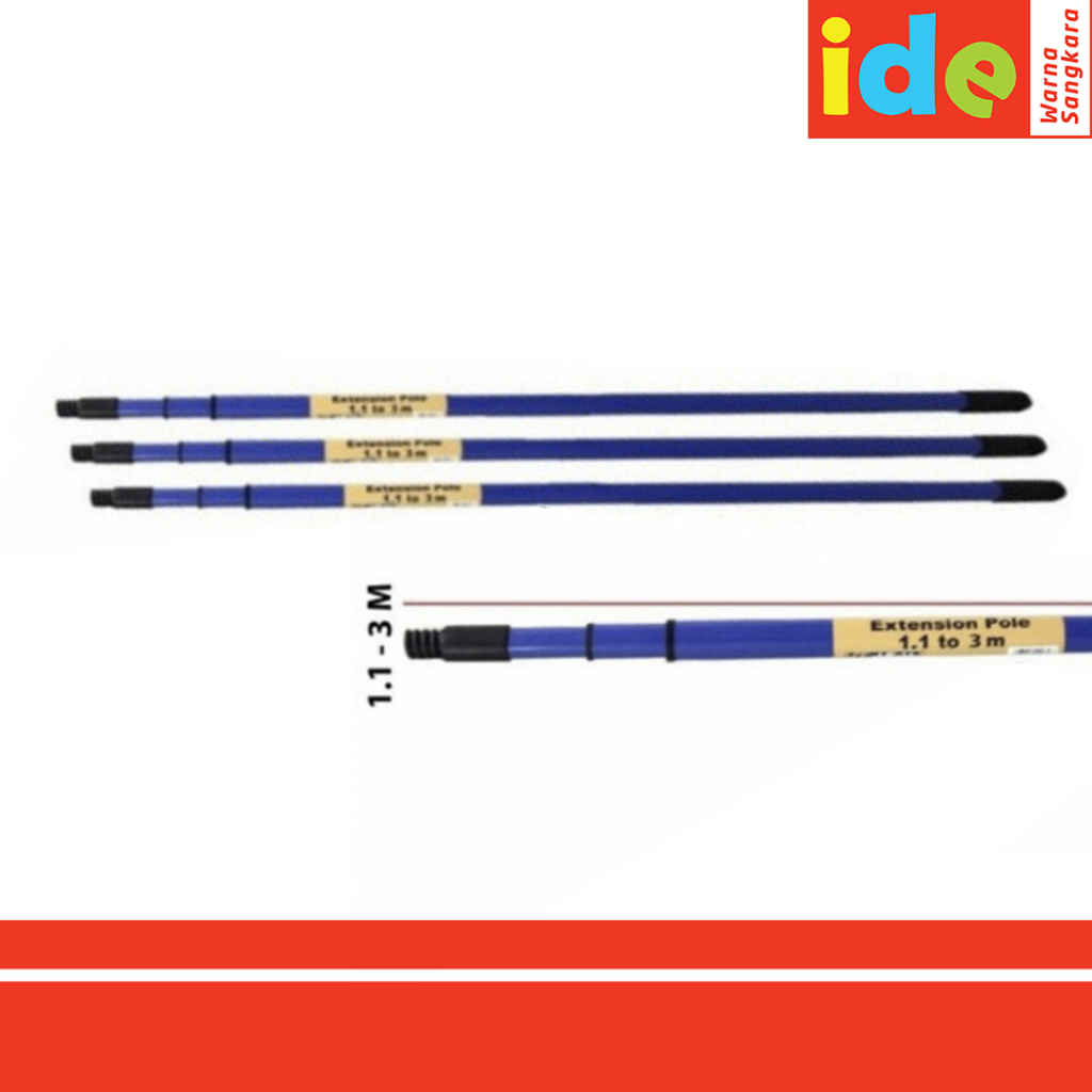 ACE OLDFIELD - BLUE EXTENSION POLE STEEL/ Tongkat Penyambung