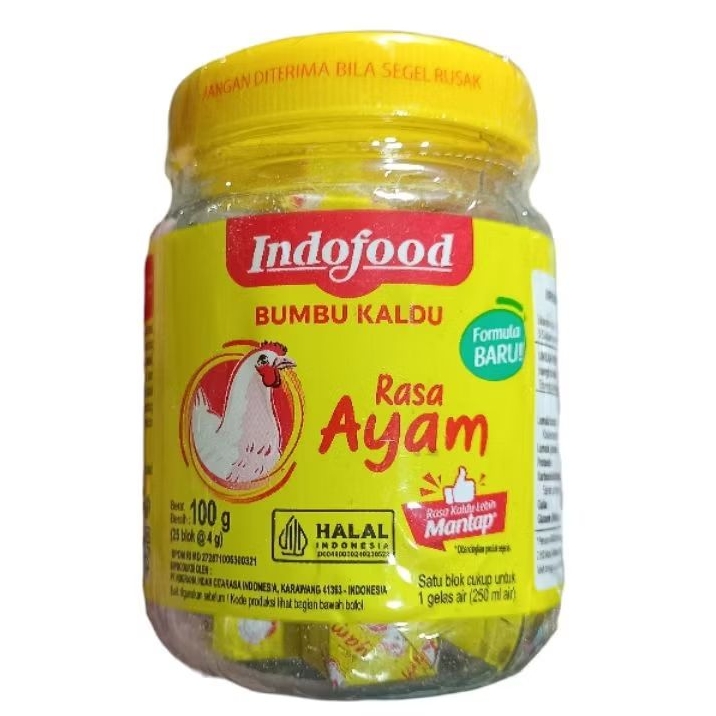 

Bumbu Kaldu Indofood Ras Ayam Magi Blok Block 100gr Isi 25 Balok