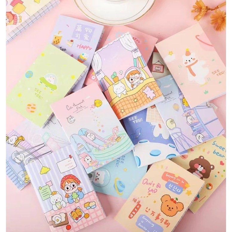 

Buku Saku Blocknote Mini Notebook Cartoon - Buku Tulis Catatan Lucu Kecil (bisa Custom foto kamu loh)