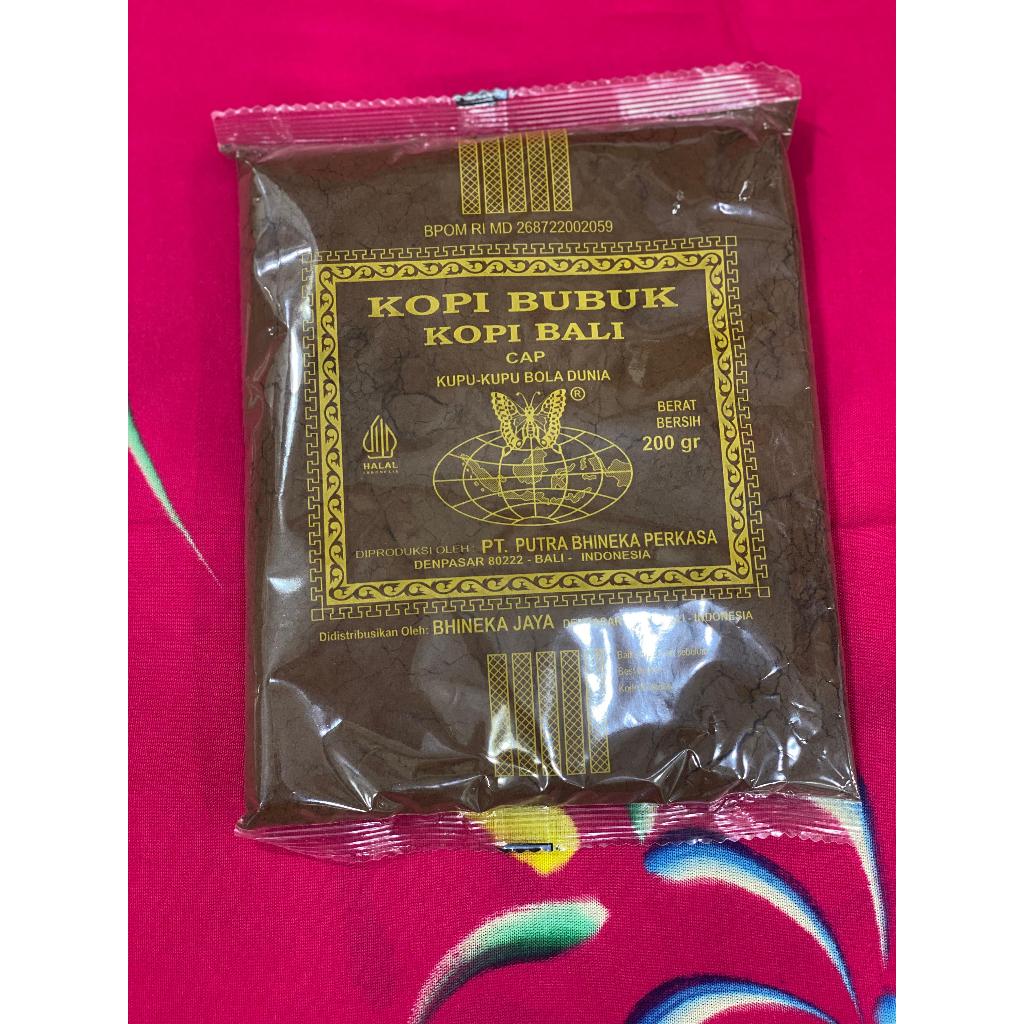 

kopi bali cap kupu-kupu bola dunia 200gr