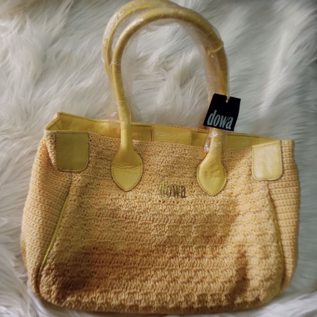 Tas Dowa Hold Yellow Cream Handbag Original/Dowa Original