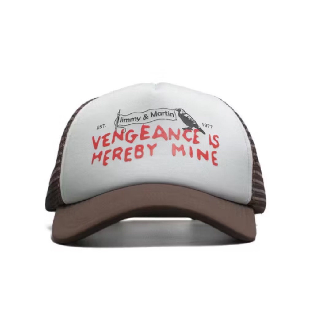 Jimmy and Martin - Trucker Cap Brown White - TP047 Topi