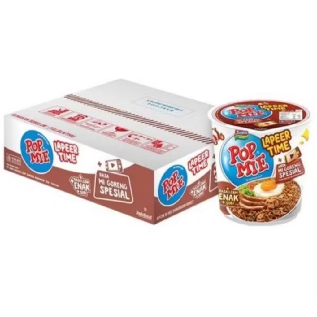 

Pop Mie Lapeer Time Mi Instan Cup Rasa Mie Goreng Special 80 gram [ 1 Dus Isi 12 Pcs ]