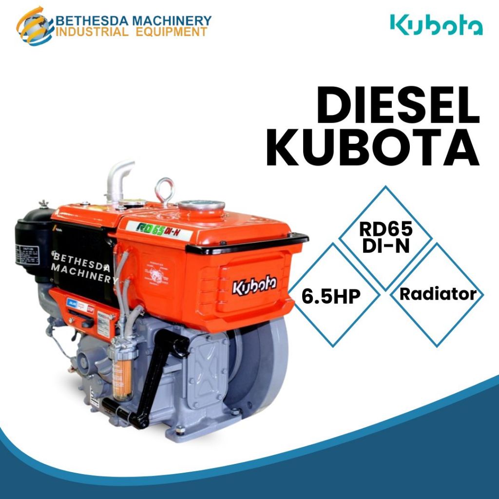 Mesin Penggerak Diesel 6.5 HP / 6.5 pk Mesin Diesel Kubota RD65DI-N