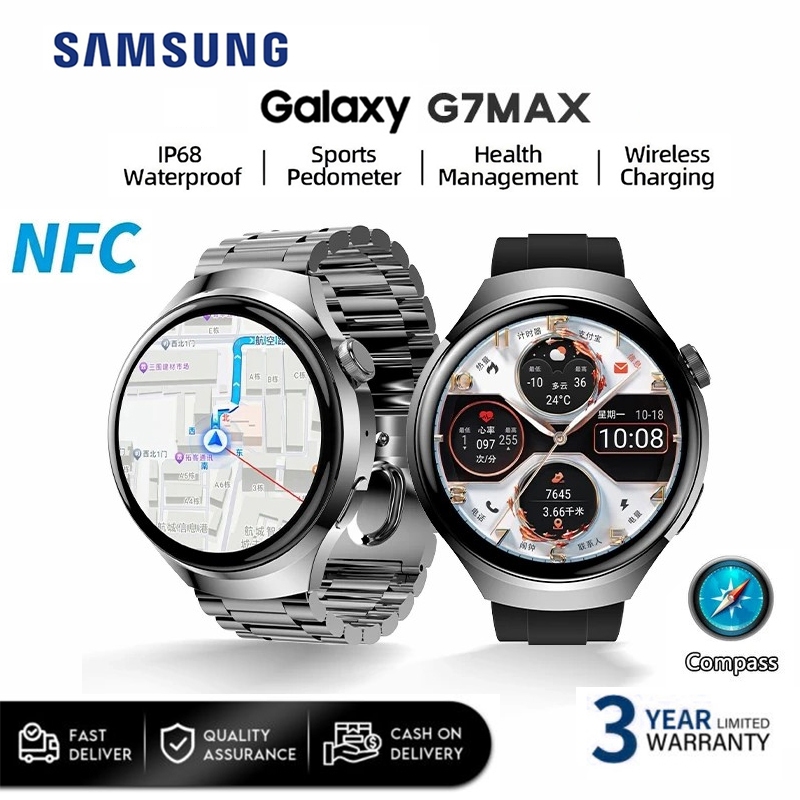 [ORI 100%]SAMSUNG Galaxy Watch G7 Smart Watch Wanita Pria IOS & Android Waterproof GPS NFC HD Screen