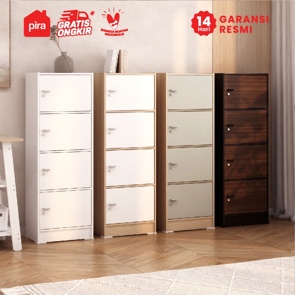 Pira Metropolis OX - Aruna RSG 4 Rak Serbaguna / Rak Susun 4 Pintu