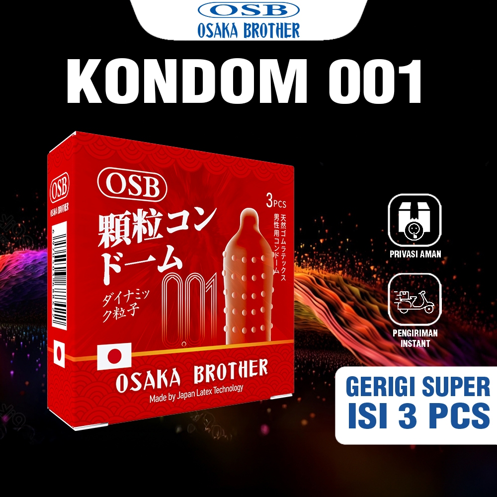 Okaminari Kondom 001 Gerigi Original 3 Pcs
