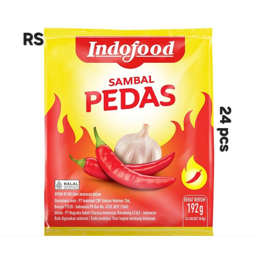 

indofood sambal pedas 24x8g