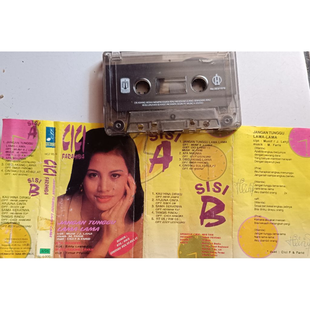 kaset pita dangdut Cici faramida Jangan tunggu lama-lama