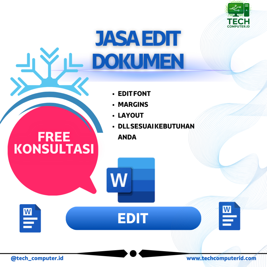 JASA MERAPIKAN DOKUMEN/JASA EDIT FORMAT SKRIPSI