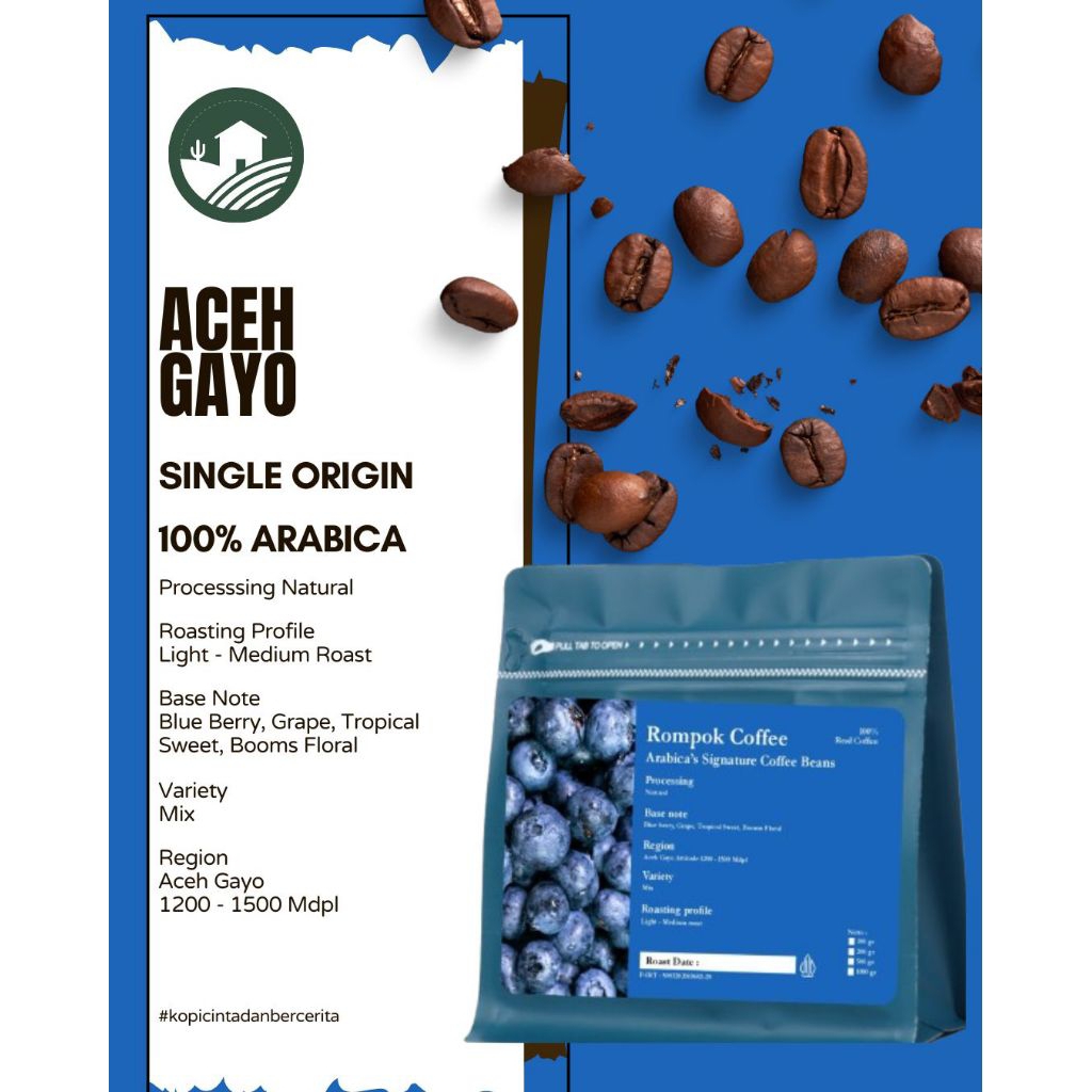 

100g kopi gayo aceh arabica original