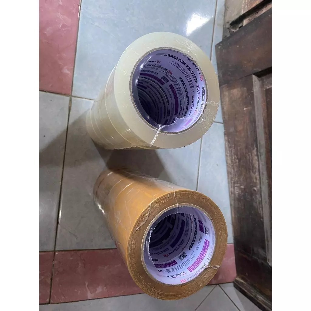

Lakban Bening / Coklat Nachi Tape 48mm x 100Y [6 roll] / Lakban Bening Nachi