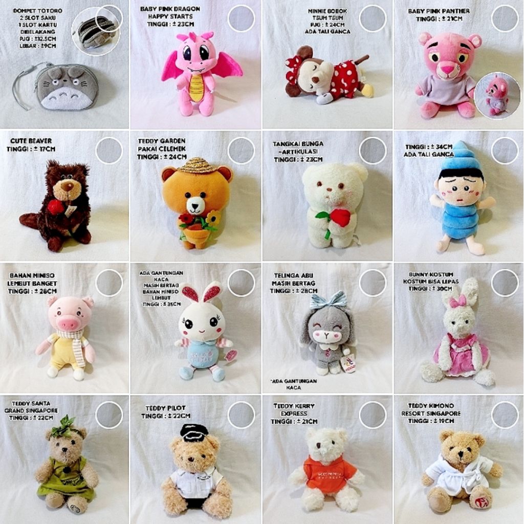 Part II : Boneka Preloved / Boneka Lucu / Ganci //