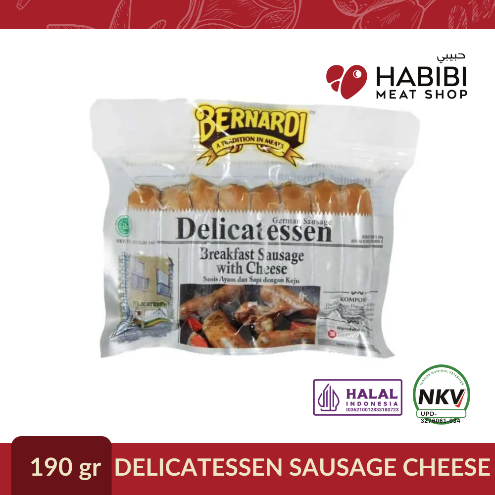 

BERNARDI DELICATESSEN BREAKFAST SAUSAGE CHEESE (190gr)