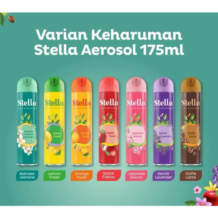 [ 1Pcs ] Stella aerosol 175ml  pengharum ruangan wangi stella pewangi semprot untuk ruangan