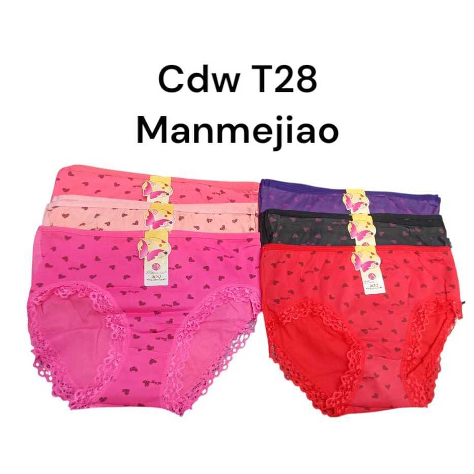 CD Wanita All Size motif polkadot love Manmejiao