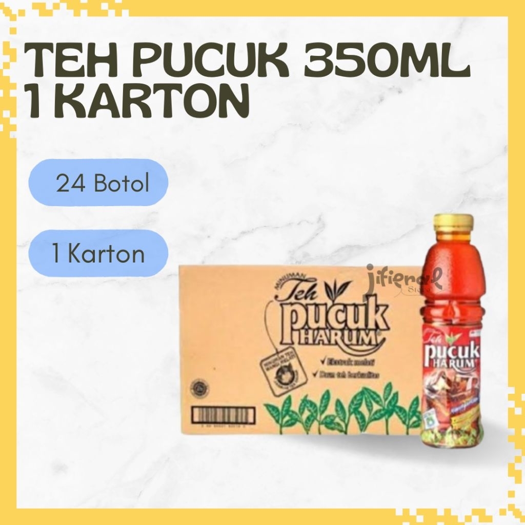 

Teh pucuk harum minuman teh botol 350ml 1 dus isi 24pcs