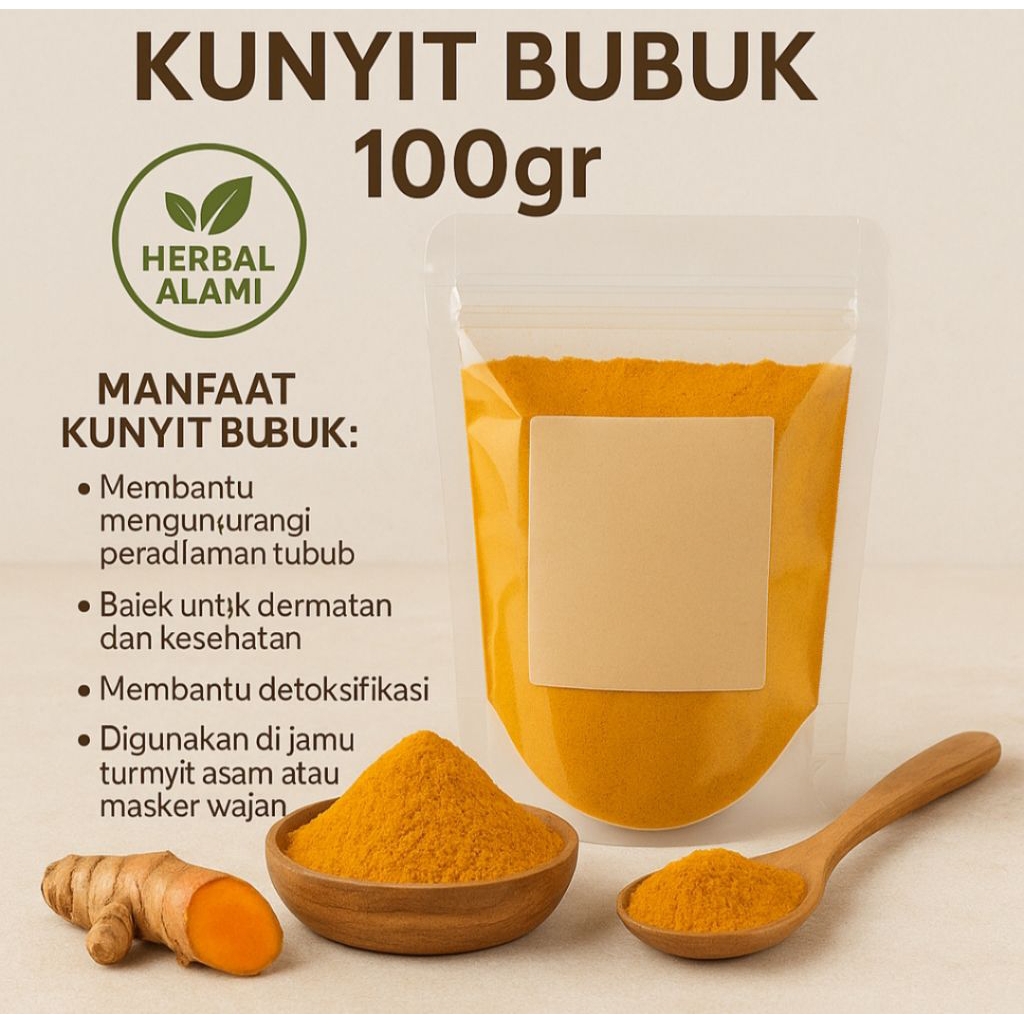 

Kunyit Bubuk Asli 100gr – Herbal Murni, Rempah Alami & Jamu Tradisional