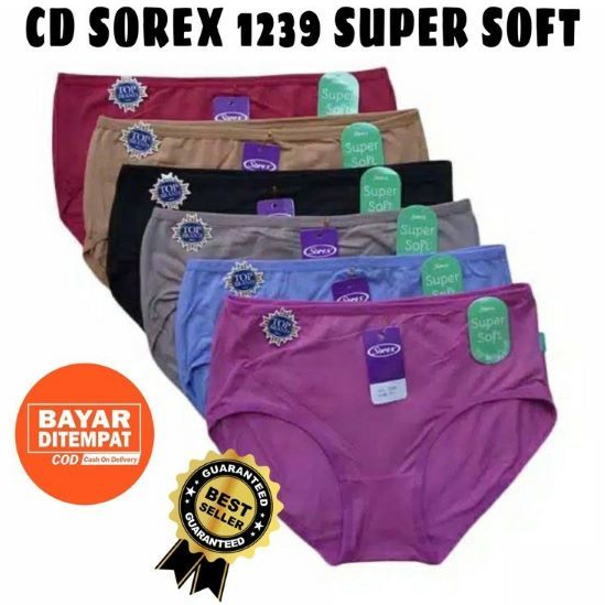 Celana dalam wanita 12 pcs sorex super soft Celana dalam wanita sorex lusinan grosir promo 1 lusin