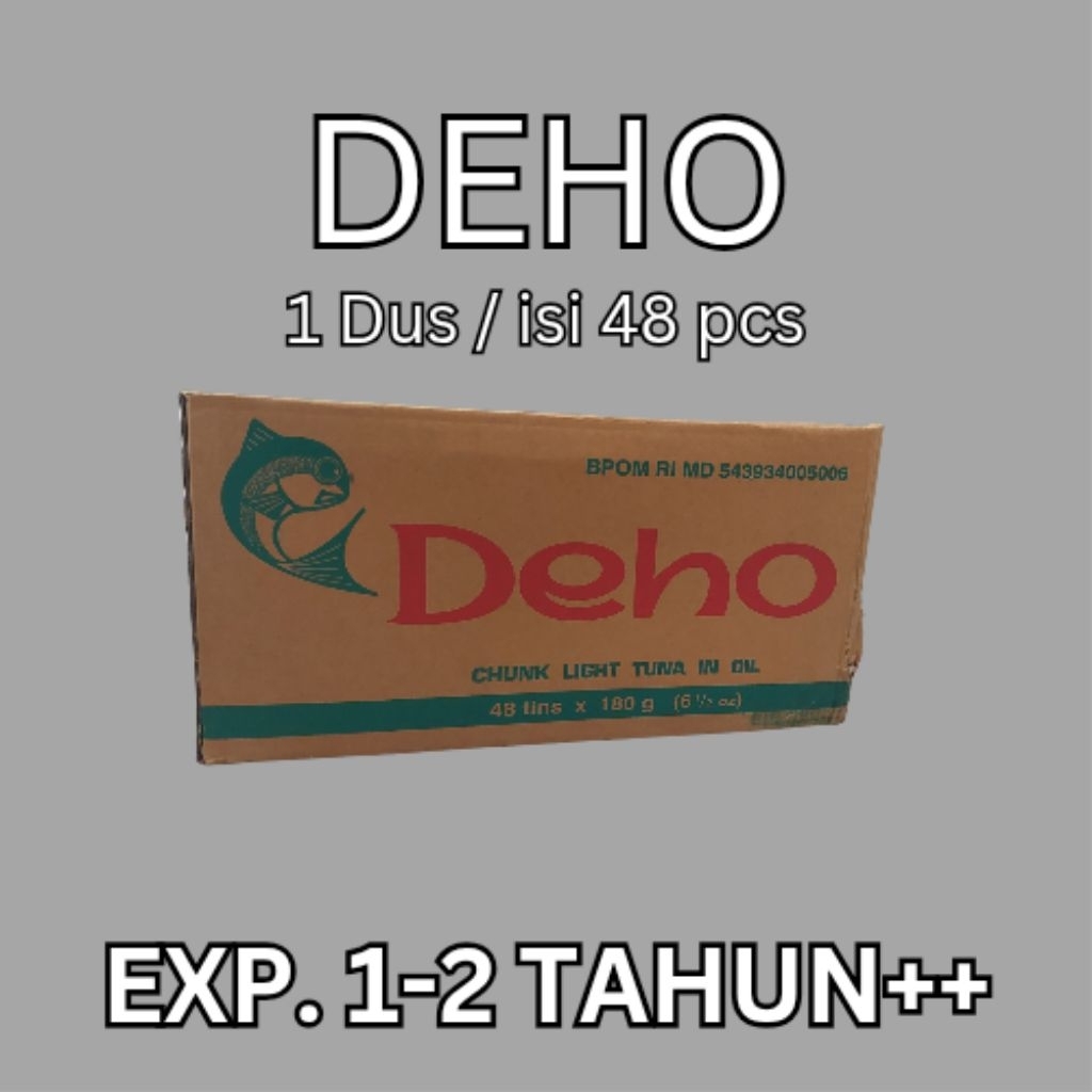 

1 Dus DEHO Tuna Kaleng Ikan Dalam Minyak [1 DUS ISI 48 PCS]