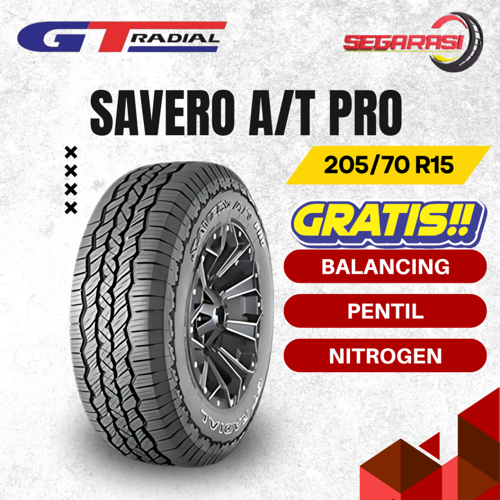 GT Radial SAVERO A/T PRO 205/70 R15 Ban SUV GT Radial Ring 15