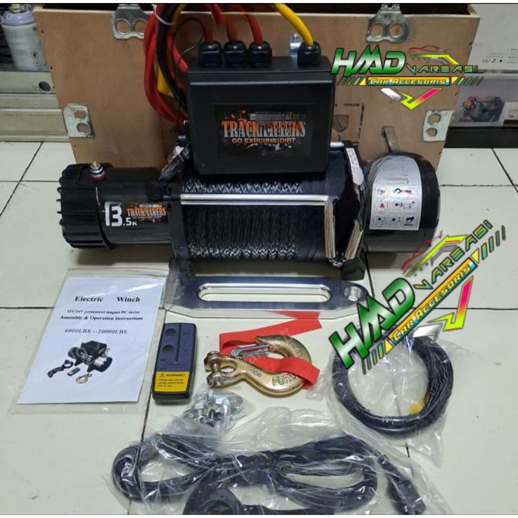 WINCH TRACKMAKERS 13000LBS TALI PLSMA 12VOLT - WINCH TALI DEREK MOBIL