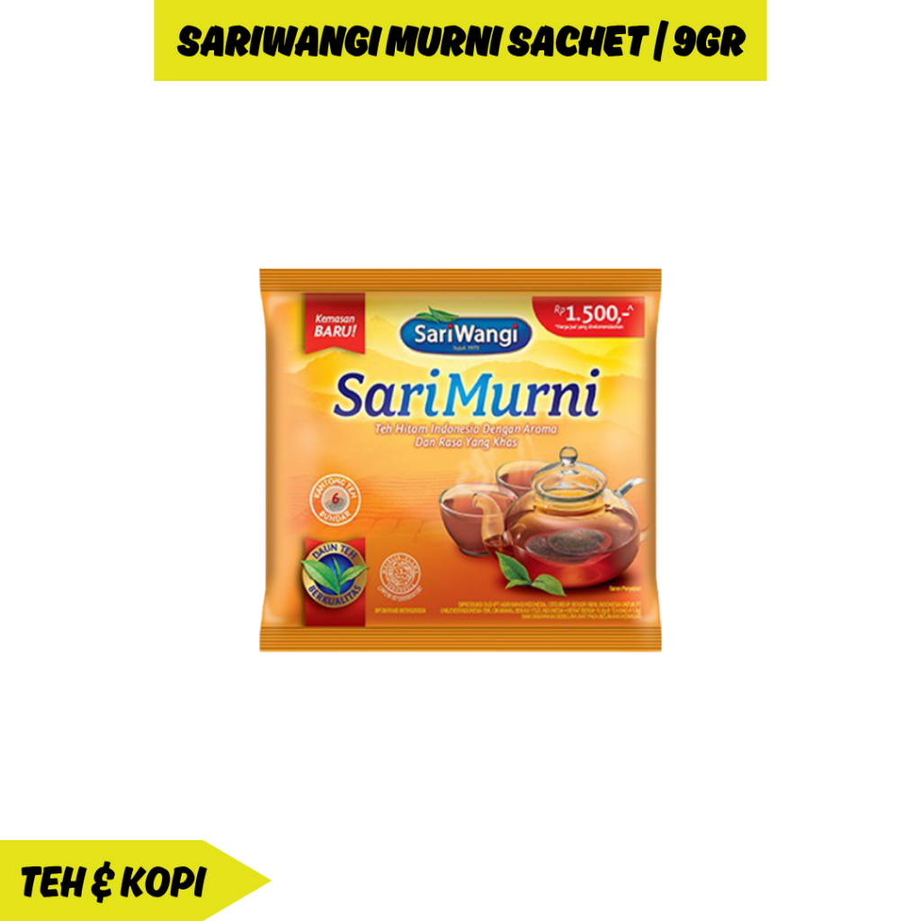 

Sariwangi Murni Kemasan Sachet Isi 5 Kantong Teh Bundar