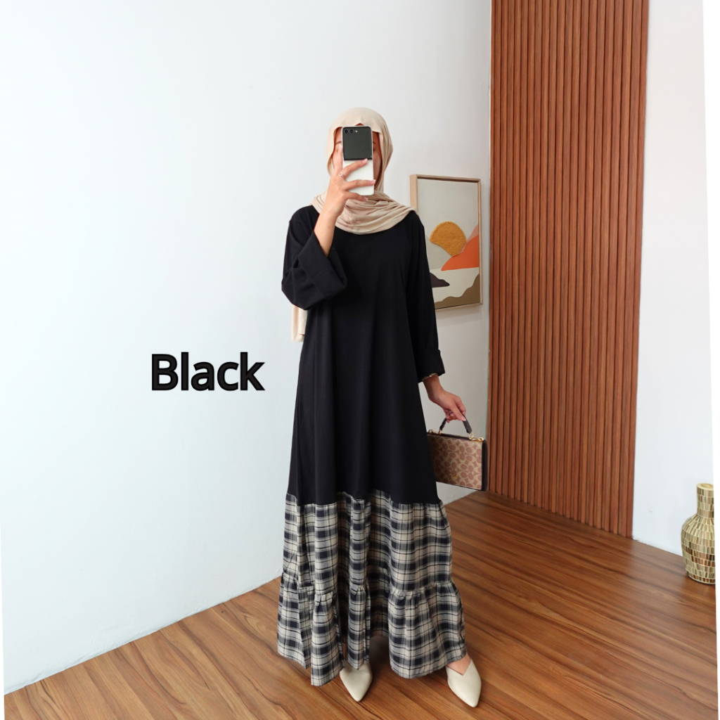 Hera Longdress by Tunicis bahan combed 30s dan bahan katun