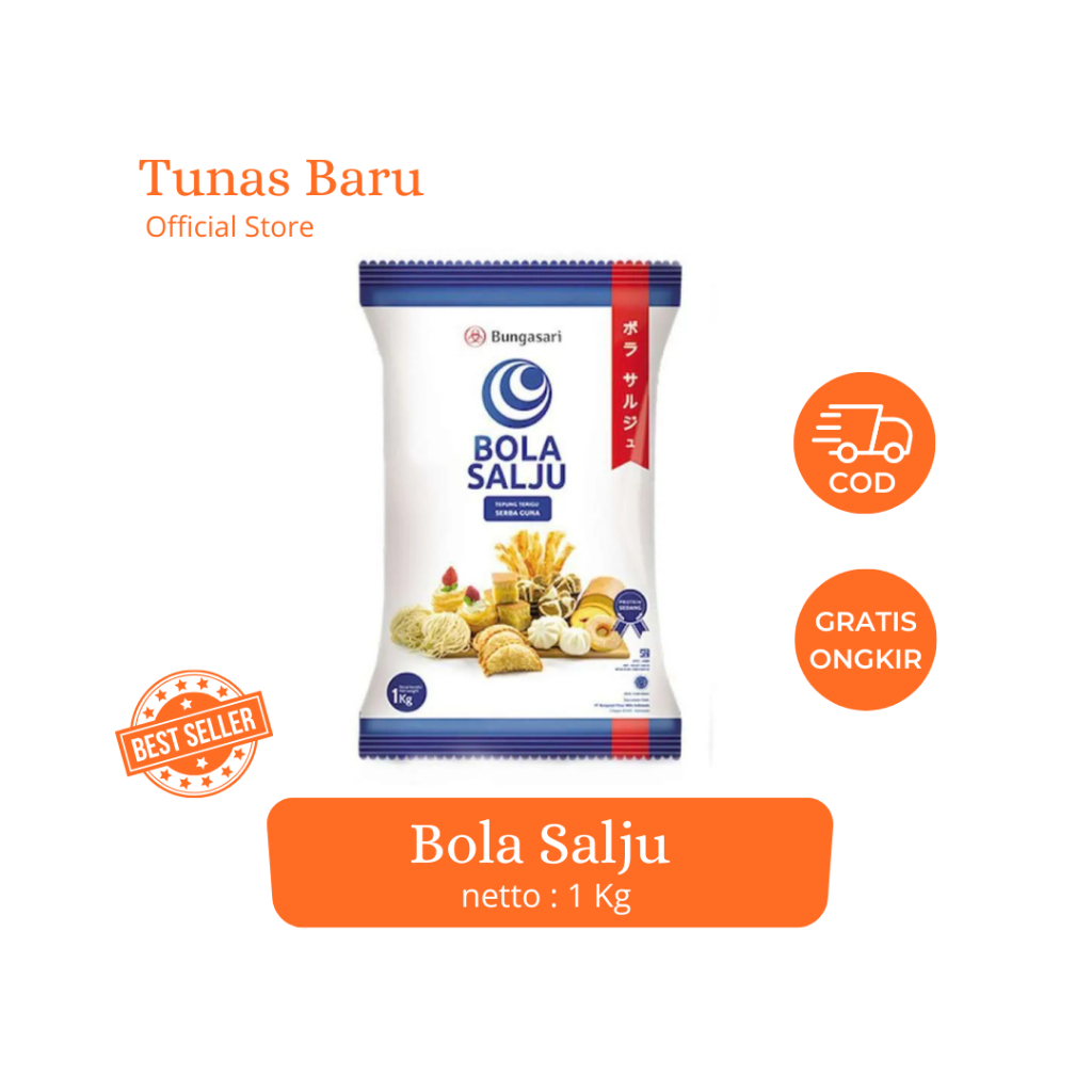 

Bungasari Bola Salju Tepung Terigu (1Kg)