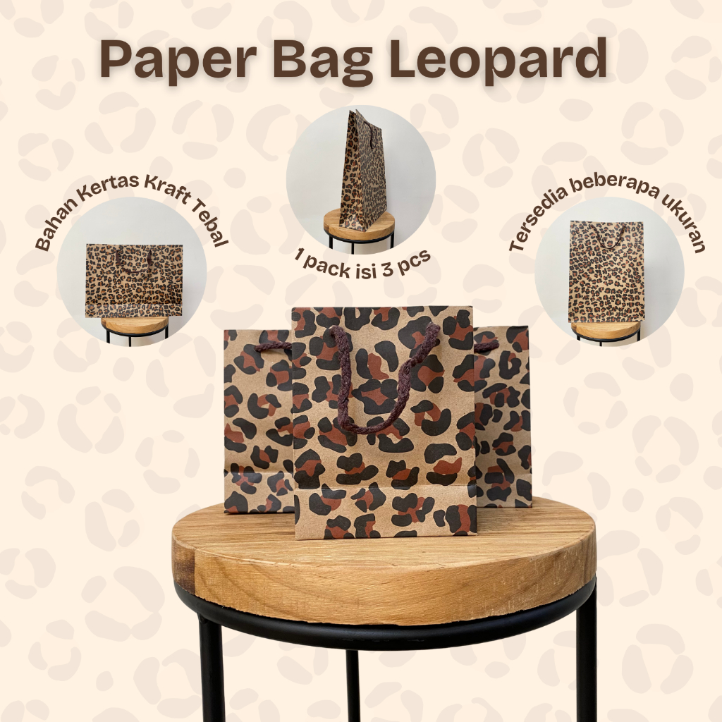 

Leopard Lovers / Totool Lovers - Paper Bag Leopard isi 3 pcs