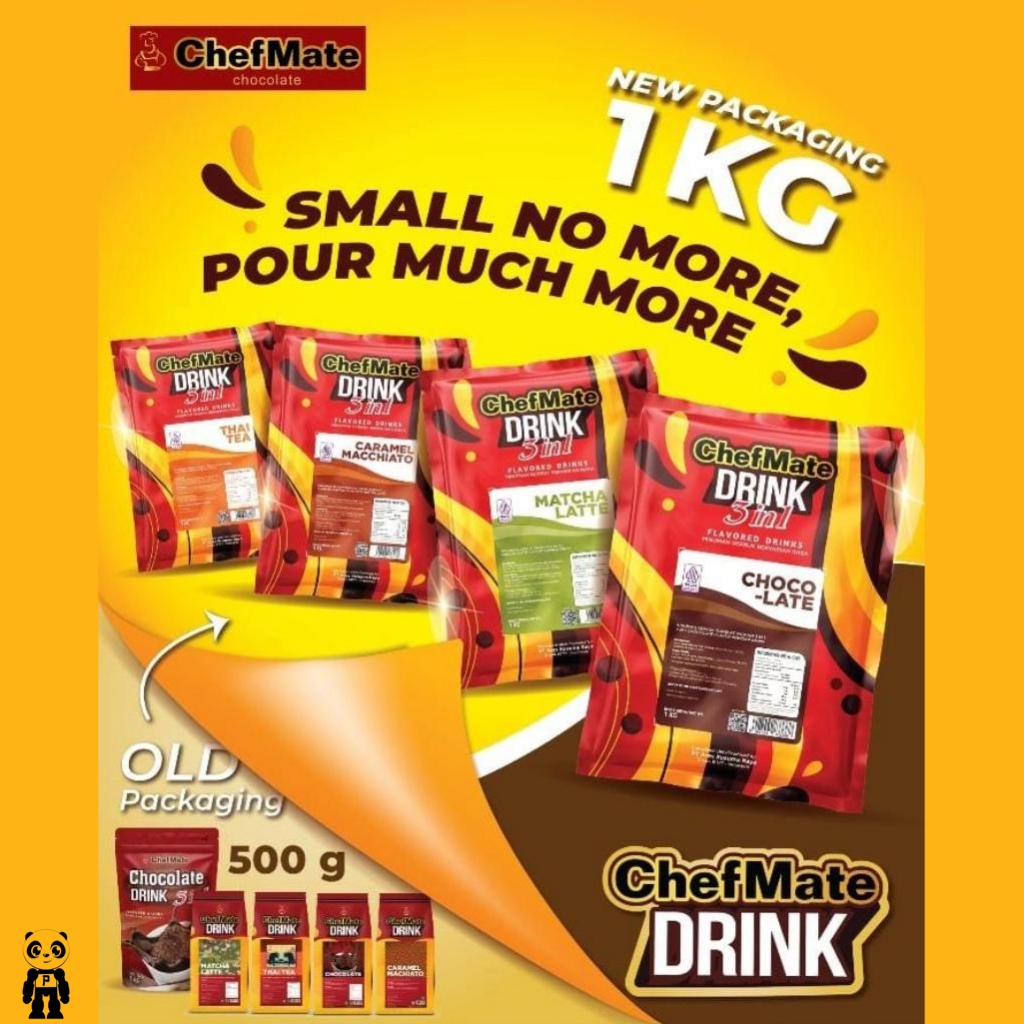 

Chefmate Drink Minuman Serbuk Instant Rasa Coklat Matcha Caramel Machiato Thai Tea