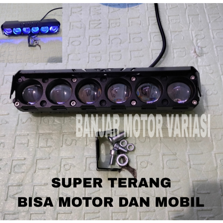 Lampu Tembak LED Laser D2 D3 Transformer 6 Mata devil ice blue Lampu Tembak SQL Driving Lampu Tembak