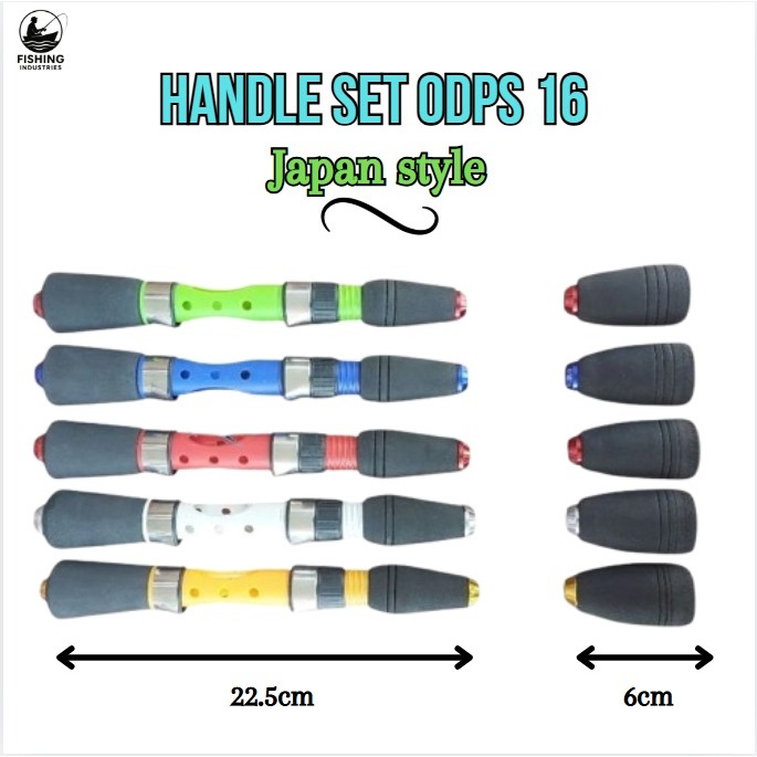 Handle Set ODPS Size 16 Japan Style Spinning – Gagang Joran Custom Anti Slip