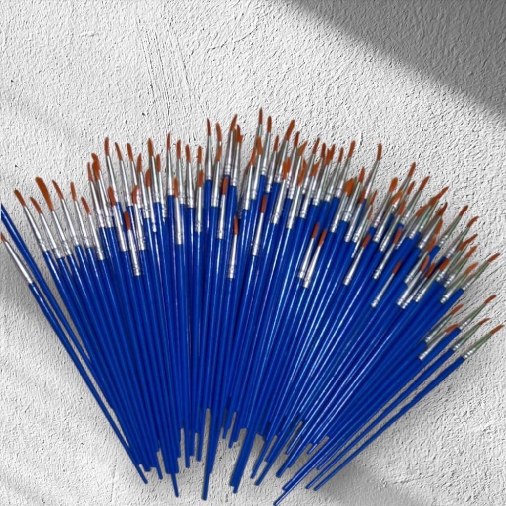 

kuas lukis nylon (lancip), brush painting akrilik bulu nilon cat air lukis