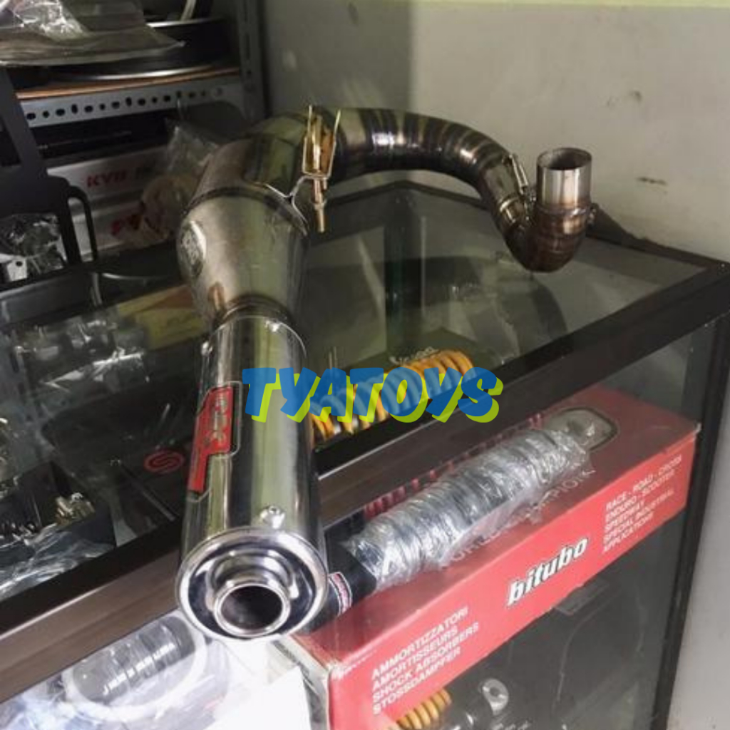 Knalpot racing vespa drc victory kiri