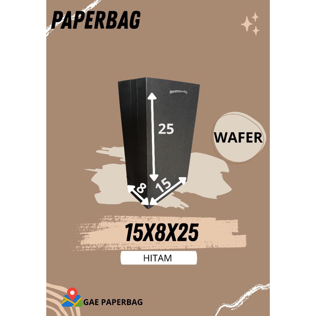 

PAPERBAG WAFER/TAS NIKAHAN/TAS SOVENIR/TAS ukuran 15x8x25/TAS ASUL-ASUL