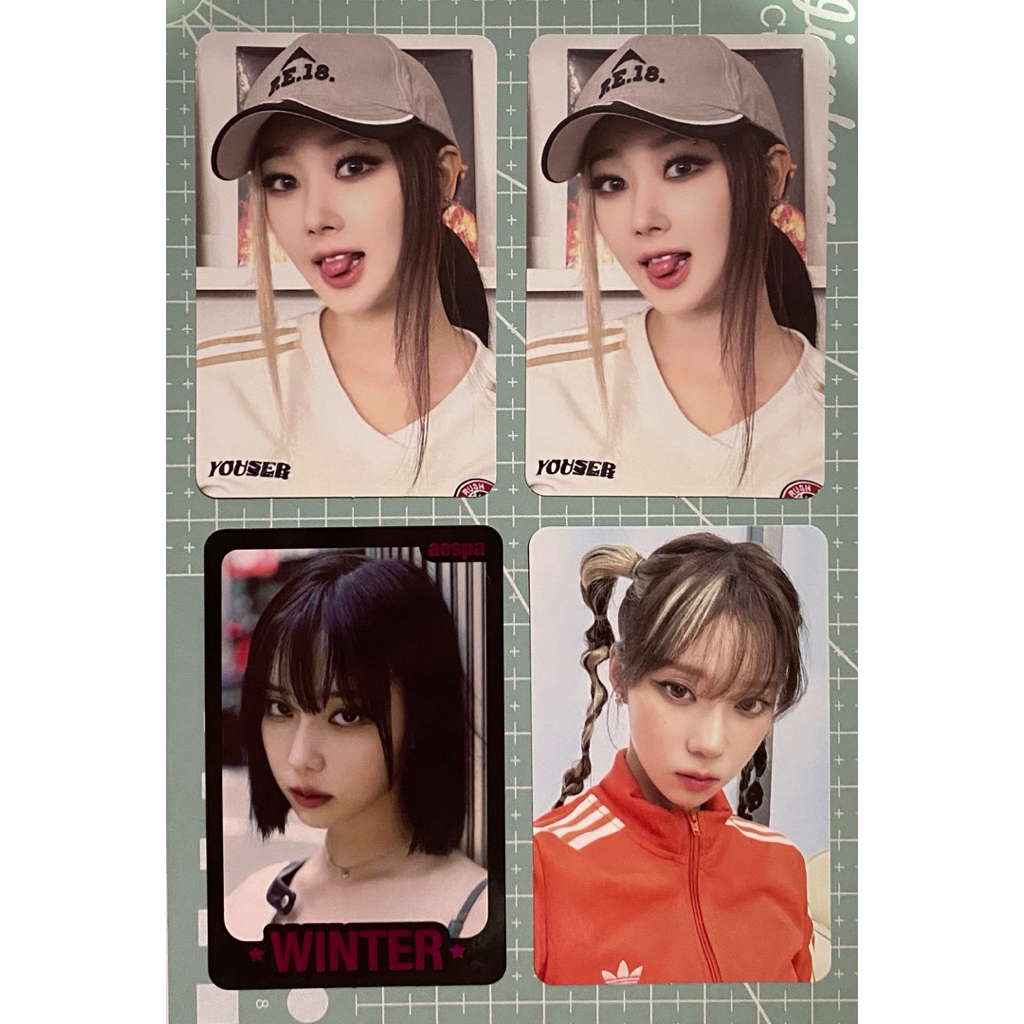 Winter photocard trading card my world ver A B C D karina pc official ningning tc giselle aespa