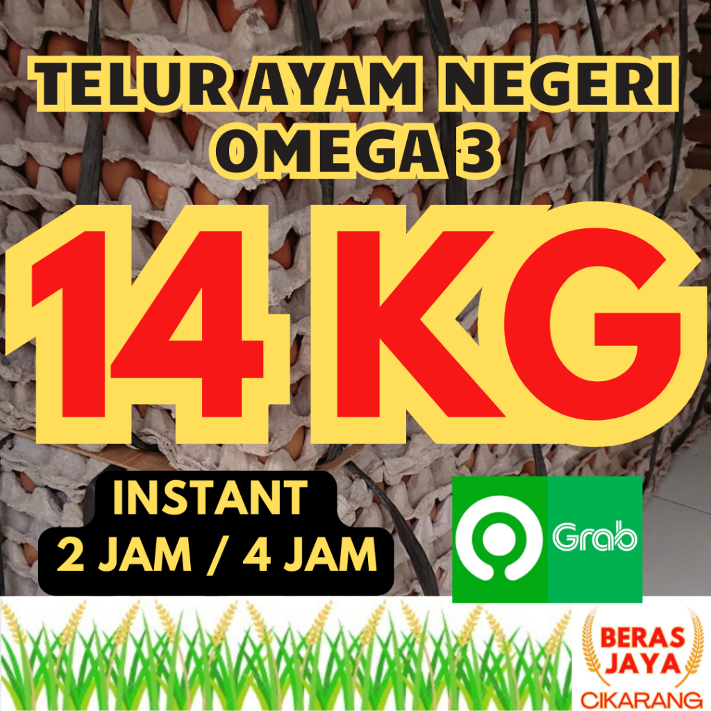

(SPESIAL SALE SHOPEE!!) Promoo Telur Ayam Negeri Omega 3 Asli Segar Terjamin Garansi 14 kg Murah