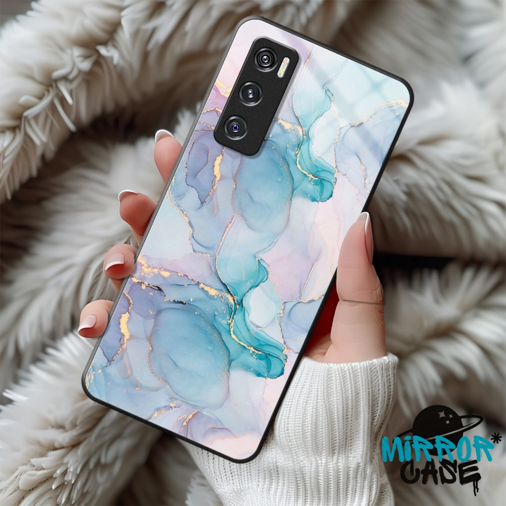 Case Glossy Vivo V20 SE Softcase VivoV20 SE Vivo V2022 Vivo V2023 Casing Hp - Case Kaca Kilau - Casi