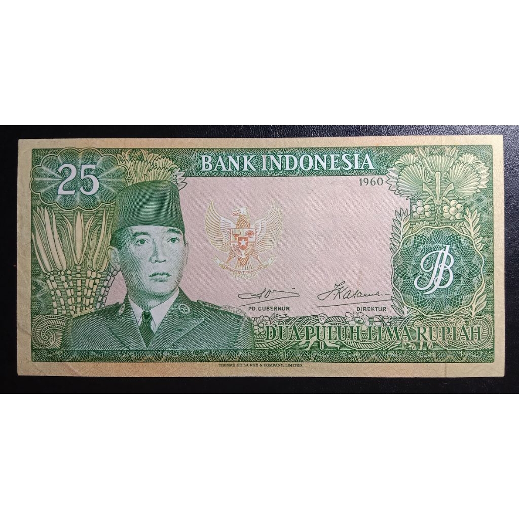 UANGKUKO 25 RUPIAH SUKARNO THN 1960